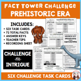 Student Engagement Activity Prehistoric Era Fact Cards