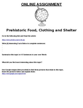 1st Grade Social Studies - Clothing, Food, and Shelter
