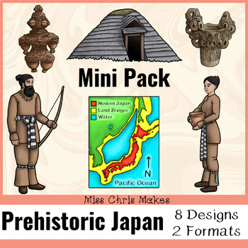 Preview of Prehistoric Japan Jōmon Period Mini Clip Art Set for Commercial and Personal Use