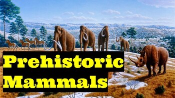 Preview of Prehistoric Mammals Slideshow (Elementary & ESL)