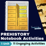 Prehistory Interactive Student Notebook Foldable Activities