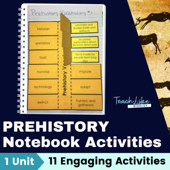 Preview of Prehistory Interactive Student Notebook Foldable Activities