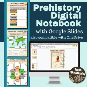 Preview of Prehistory Digital Interactive Notebook Activities