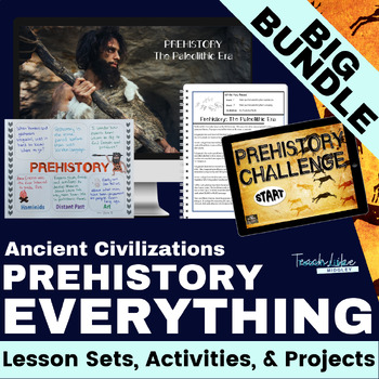 Preview of Stone Age Prehistory Activities - Lesson Sets - Projects - EVERYTHING Bundle