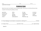 Prehistory Quiz 