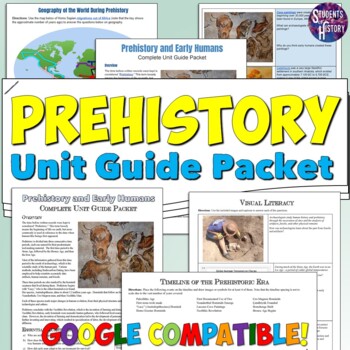 Preview of Prehistory Study Guide and Unit Packet