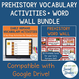 Prehistory and Early Humans Vocabulary Activity Set and Wo