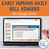 Prehistory and Early Humans Bell Ringers for Google Drive 