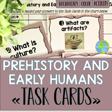 Prehistory and Early Humans Task Cards