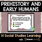 Prehistory and Early Humans Task Cards Boom Cards | Distan