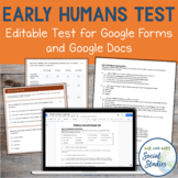 Prehistory and Early Humans Test for Google Drive | Study 