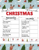 Prek- 1st Grade English/Spanish Holiday Workbook Read, Tra