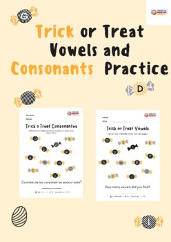 Preview of Prek- 2nd Halloween Grade Vowels and Consonants Workbook