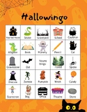 Prek- 5th English & Spanish Hallowing Bingo Grammar Adject