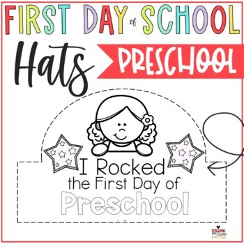 first day of kindergarten hats
