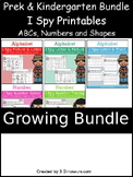 Prek & Kindergarten I Spy Bundle for ABCs, Numbers & Shape