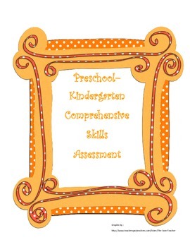 Preview of Prek, Kindergarten, and First Grade Comprehensive Assessment