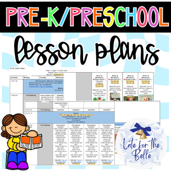 Preview of PreK Year Long Lesson Plans // Georgia PreK