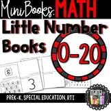 Math Mini Books: Little Number Books 0-20, Number Sense Worksheets, LOW PREP