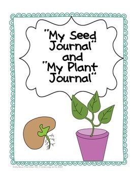 Preview of Prek/K Seed Journal & Plant Journal