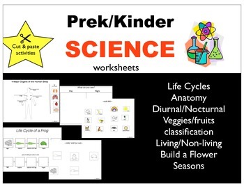 Preview of Basic Science Cut and Paste Activity Pack