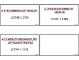 Preliminary Core 1: Better Health for Individuals SYLLABUS