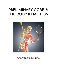 Preview of Preliminary Core 2: Body in Motion | Scaffolded Revision Notes