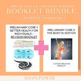 Preliminary PDHPE Core 1 & 2 Scaffolded Revision Notes bundle
