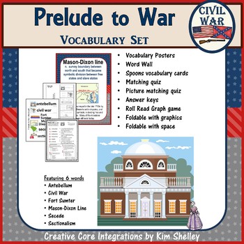 Preview of Prelude to Civil War Vocabulary