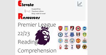 Preview of Premier League Soccer Reading Comprehension