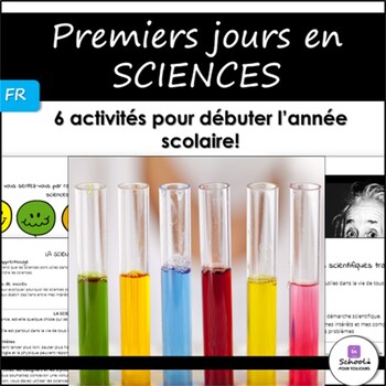 Preview of Premiers jours en sciences Back to School Science Activities in FRENCH