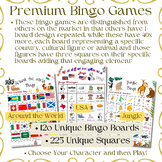 Premium Bingo Games - Around the World, USA and Jungle - 2