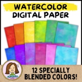 Premium Watercolor Digital Paper with Blended Texture in 1