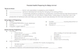 Prenatal Health/Preparing for Baby's Arrival Note Guide