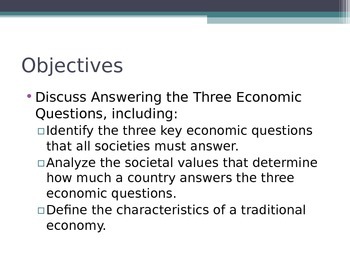 Preview of Prentice Hall Economics Ch 2 Sec 1 Answering the Three 3 Economic Questions