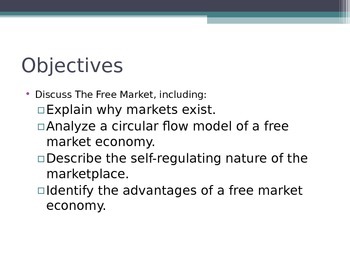 Preview of Prentice Hall Economics Ch 2 Sec 2 The Free Market