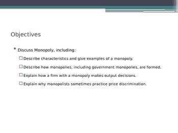 Preview of Prentice Hall Economics Ch 7 Sec 2 Monopoly