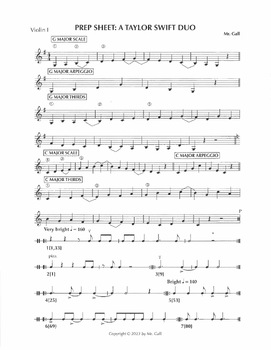 Preview of Prep Sheet VIDEO: A Taylor Swift Duo (arr. Story)