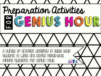 Preview of Preparation Activities for Genius Hour