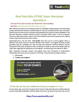 PCNSC Prüfungsunterlagen