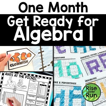 Preview of Pre Algebra Review Summer School Curriculum to Get Students Algebra Ready