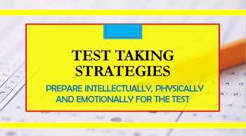 Preview of Prepare intellectually, physically and emotionally for the test