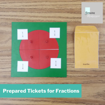 Preview of Prepared Tickets for Fractions