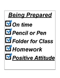 Prepared for Class; Expectations Poster