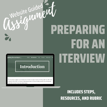 Preview of Preparing for an Interview- Website