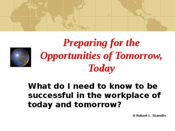 Preview of Preparing for the Opportunities of Tomorrow, Today
