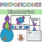 Preposiciones Dinosaurio / Prepositions Activities. Spatia