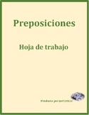 Preposiciones (Prepositions in Spanish) Worksheet 1