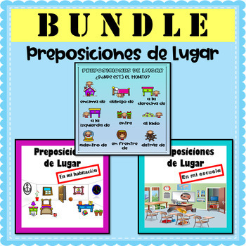Preview of Preposiciones de Lugar Bundle