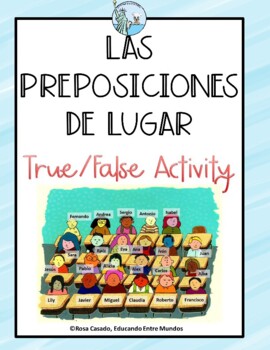 Preview of Las preposiciones de lugar Spanish prepositions of Place Preposiciones de lugar